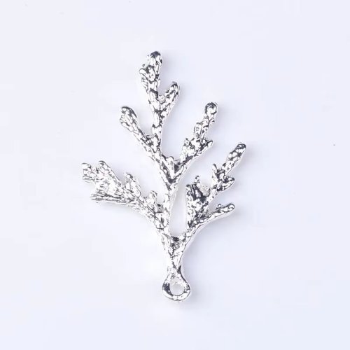 Zdjęcie 10 sztuk 24x35mm moda stop metali KC złoty/posrebrzany oddział wisiorek Charms dla DIY tworzenia biżuterii