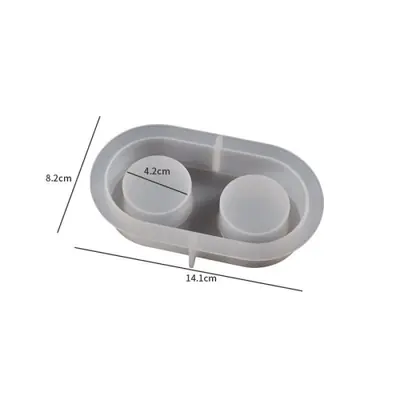 Image de Bougeoir DIY en Gel Cristal - Moule Silicone pour Aromathérapie