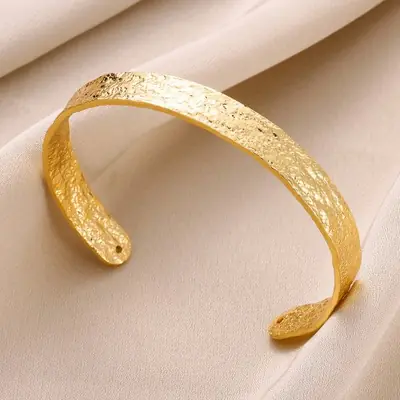 Image de Bracelet Manchette Or Vintage Femme