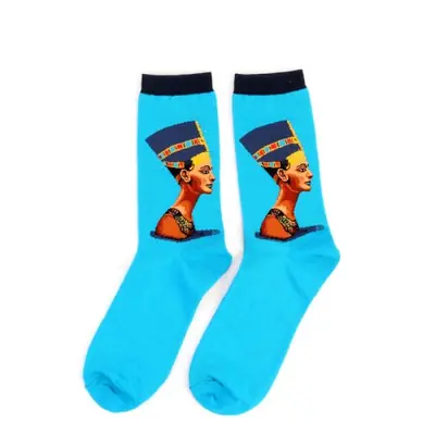 Image de Chaussettes Van Gogh Art Rétro - Style Élégant & Drôle