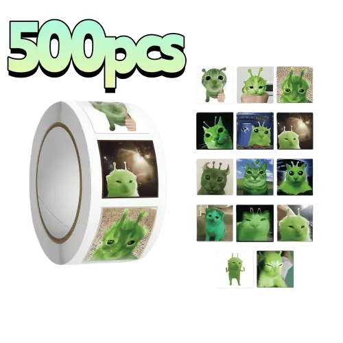 Image de Autocollants Chat Extraterrestre - 500 Pièces
