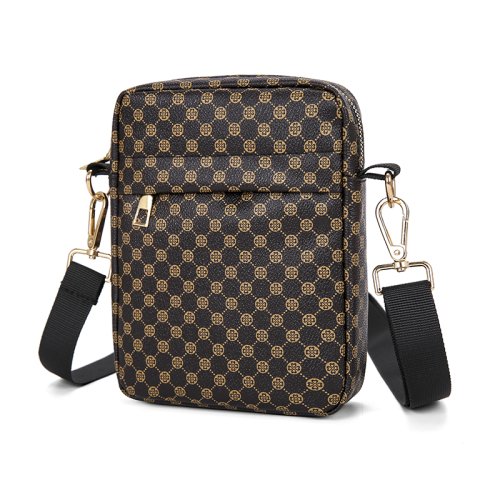 Immagine di Borsa per telefono da uomo con stampa di moda Borsa piccola da uomo in pelle PU Borsa a tracolla a tracolla Mini borsa a tracolla da uomo stile vintage Bolsa Sac