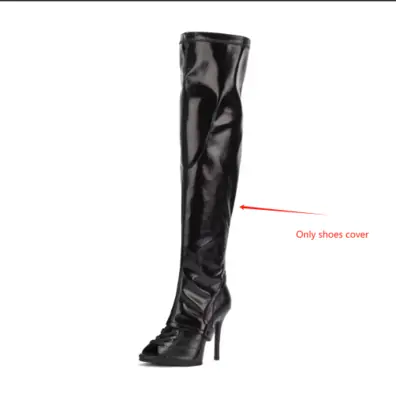 Image de Chaussures de Danse Talons Hauts 11 cm - Argent, Or, Noir