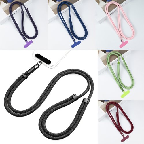 Afbeelding van Verstelbare Lange Lanyard voor Mobiele Telefoon – Stevige Nekkoord met Charme en Crossbody Schouderriem voor iPhone, Samsung, Xiaomi en Andere Smartphones