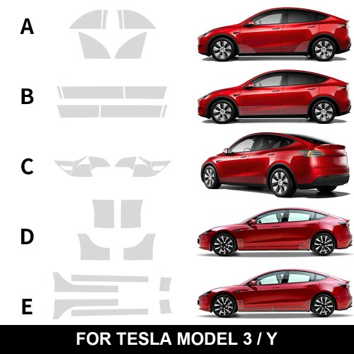 Image de Protection de Peinture Triangulaire pour Tesla Model 3 & Y