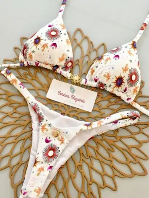 Image de Bikini Fendu Sexy 2 Pièces - Élégant & Séduisant