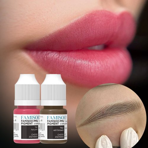 Image of FAMISOO 5ML Permanent Makeup Pigment Tattoo Lips Tattoo inks Eyebrows Eyeliners Pigments Microblading Pigment Tattoo Pigments