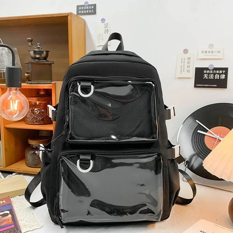 Image de Sac à dos transparent Kawaii Japonais - Grande Capacité