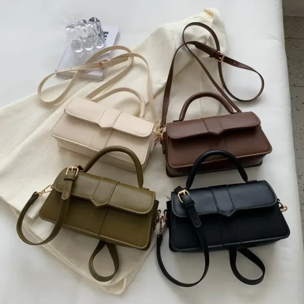 Image de Sac à Bandoulière Vintage en Cuir PU pour Femmes