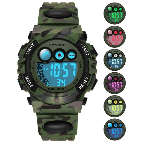 Bild von Digitale Kinderuhr für Jungen – Wasserdicht & Multifunktional
