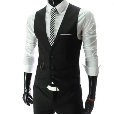 Gilet Homme Coupe Ajustée - Élégant & Décontracté