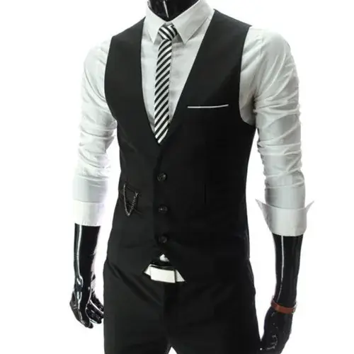 Image de Gilet Homme Coupe Ajustée - Élégant & Décontracté