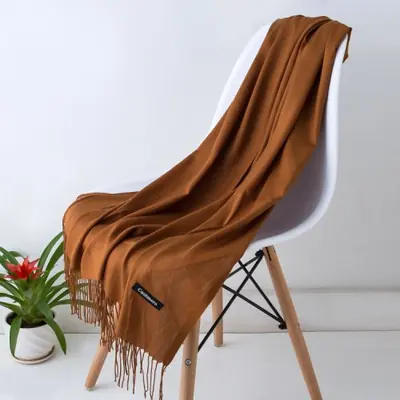 Image de Écharpe Pashmina Femme - Châle Cachemire Doux & Chaud
