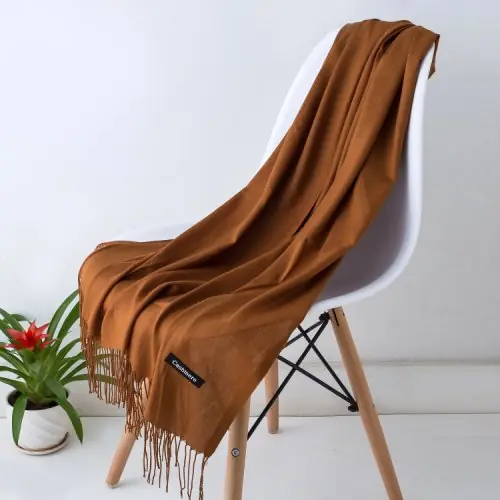 Image de Écharpe Pashmina Femme - Châle Cachemire Doux & Chaud