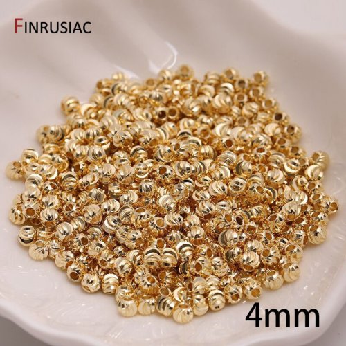 18k gold plated-4mm