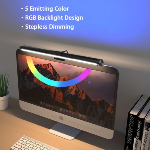 Image de Barre LED Lumineuse pour Écran - Lampe de Bureau à Gradation Continue