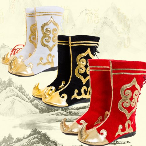 Bild von Chinesische mongolische Stiefel Sonne Wu Kong Cosplay Schuhe Affenkönig Schuhe Schwertkämpfer Ritter Cosplay Minderheit Nationaltanz Stiefel