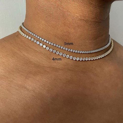 Immagine di Collana Tennis Ghiacciata Hip Hop - Stile Rock Lussuoso