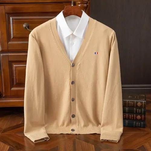 Image de Pull Cachemire Homme Col V - Élégant & Chaud