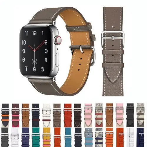 Image de Bracelets en Cuir pour Apple Watch - Tous Modèles