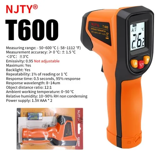 -50 tot 600°C T600