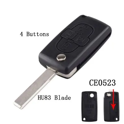 Image de Étui de Clé Voiture Compatible Peugeot & Citroën