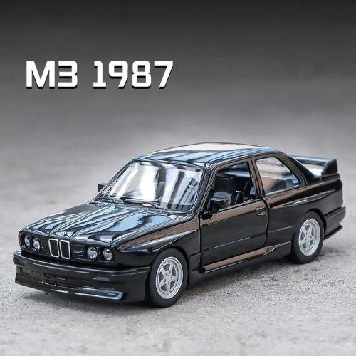 Zdjęcie Model Samochodu BMW M3 z 1987 roku w Skali 1:36 – Zabytkowy Metalowy Model Zabawkowy z Otwieranymi Drzwiami i Autentycznym Wnętrzem