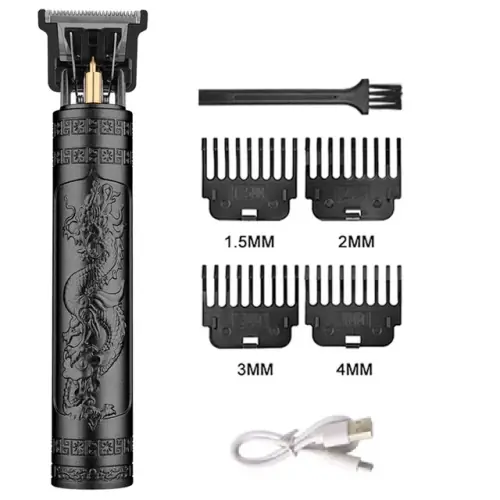 Image de Tondeuse Électrique Vintage T9 pour Hommes - Coupe Précise & Rechargeable