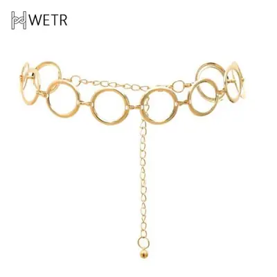 Image de Ceinture Large Métallique Mode Femme