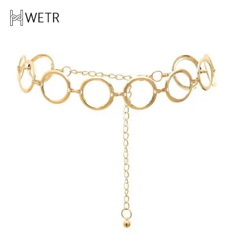 Image de Ceinture Large Métallique Mode Femme
