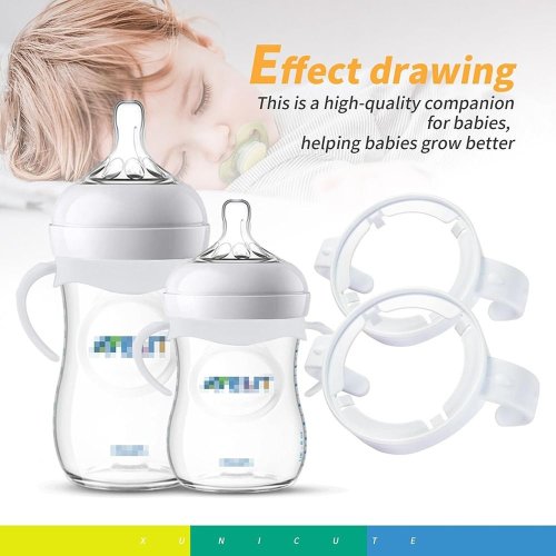 Image de Poignées de biberon ergonomiques - Prises faciles pour bébé