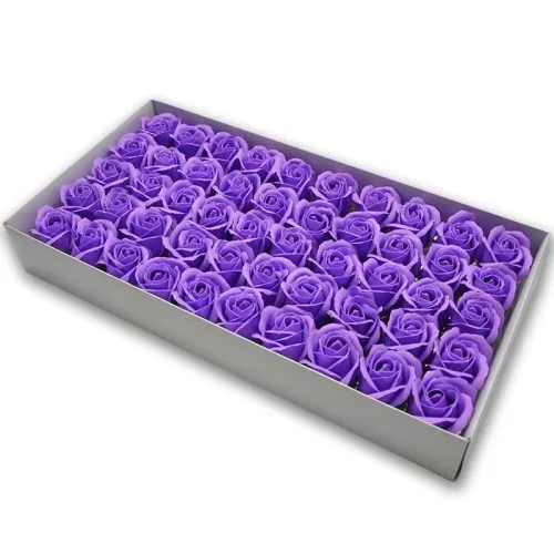 Immagine di Rose Artificiali - Lotto da 50 Pezzi per Matrimoni e San Valentino