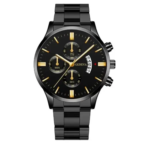 Image de Montre Homme Élégante Acier Inoxydable - Style Affaires & Mode