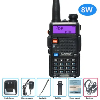 Image de Baofeng UV-5R 8W - Talkie-Walkie Puissant & Portable