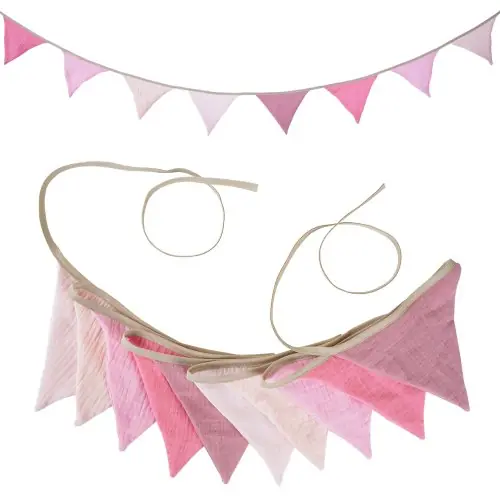 Image de Guirlande Fanions 6m - Décoration Fête Bébé, Carnaval, Mariage