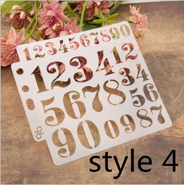 Immagine di Stencil Numeri 0-9 – Perfetto per Scrapbooking e Artigianato