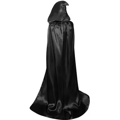 Cape de Sorcière Noire - Costume Halloween Unisexe