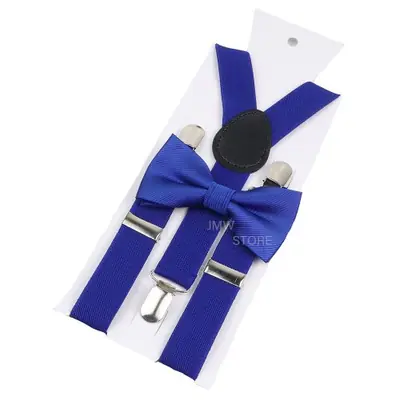 Image de Bretelles en Cuir Marron avec Nœud Papillon - Élégance & Confort