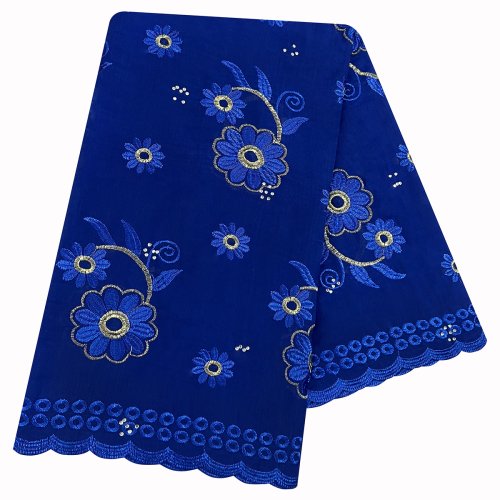 Image of Elegant 2026 Dubai-Style Embroidered Cotton Hijab for Muslim Women – African-Inspired Pashmina Turban Headscarf with Islamic Design Shawl