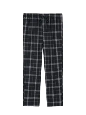 Image de Pantalon de Pyjama Homme Coton Doux à Carreaux