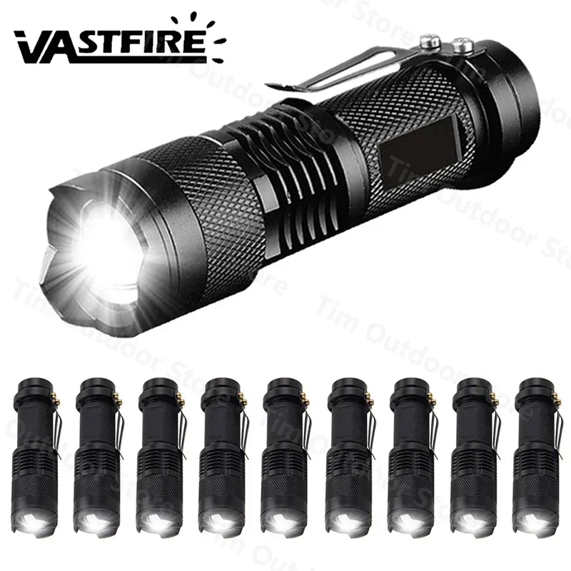 Imagen de Linterna LED Táctica Portátil con Enfoque Ajustable y Zoom – Luz de Emergencia Ideal para Senderismo, Camping y como Regalo Práctico