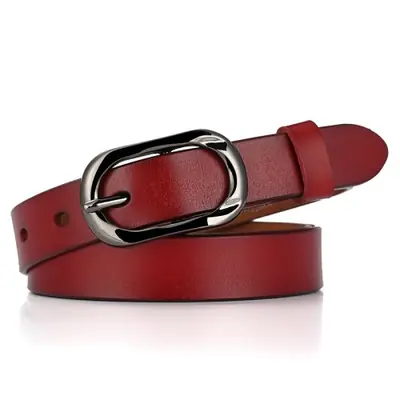 Image de Ceinture Cuir Femme Élégante - Marron 95-115 cm