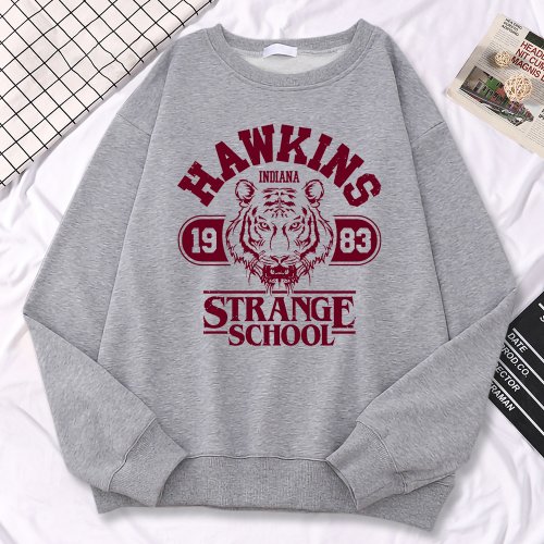 Image de Sweat à Capuche Hawkins High School - Style Décontracté & Chaud
