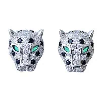 Image de Boucles d'oreilles Léopard Zircon - Design Coréen Tendance