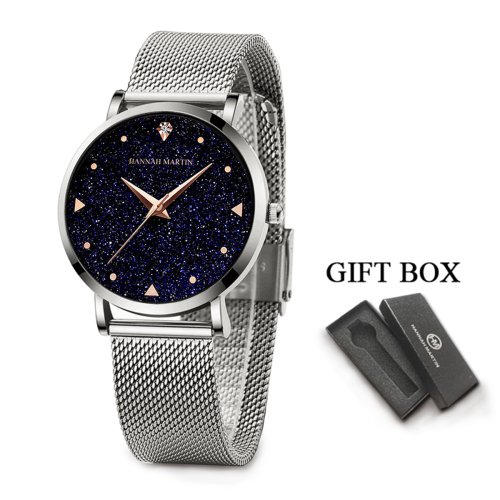 Immagine di Orologio da donna di lusso 36mm quadrante smerigliato alla moda movimento giapponese strass orologi da donna in maglia di acciaio inossidabile oro rosa