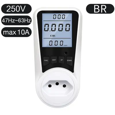 Image de Wattmètre Numérique LCD - Compteur Énergie 220V AC
