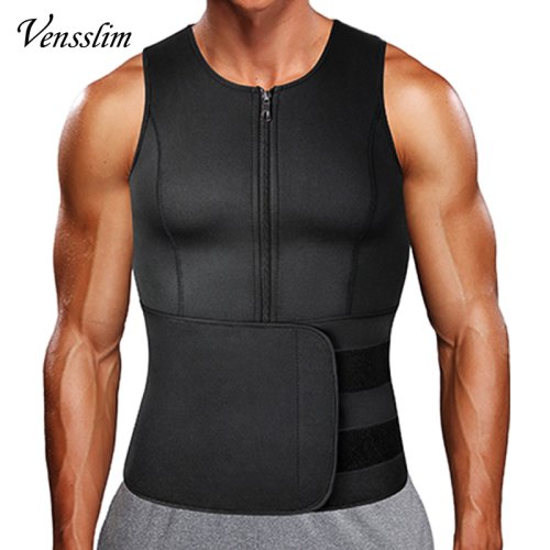 Immagine di Gilet da Sauna in Neoprene per Uomo – Corsetto Fitness con Effetto Bruciagrassi e Modellante per Addome, Allenamento Intensivo e Dimagrimento