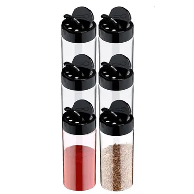 Image de Pot à Épices Transparent avec Secoueur - Stockage Pratique
