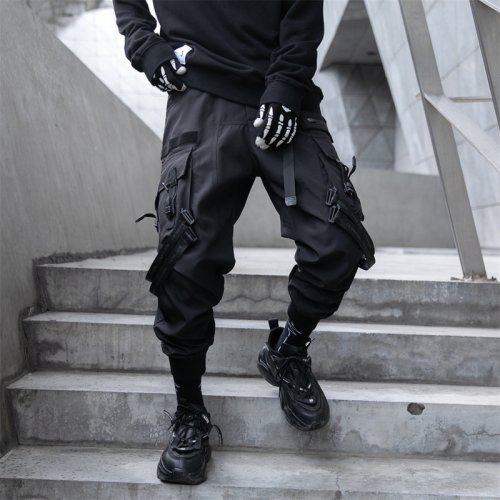 Image de Pantalon Cargo Homme Multi-Poches Style Punk Y2K