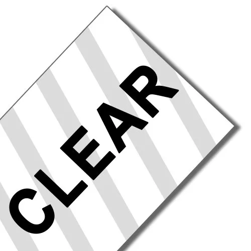 Negro sobre transparente